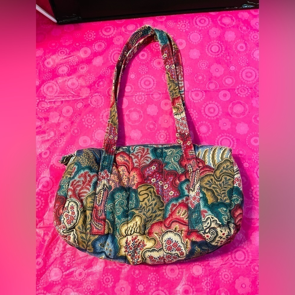 NWOT BOHO GLORIA RAE LADY LOVE GIFTS VINTAGE FLORAL MULTI-COLORED QUILTED TOTE!